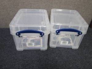 2- Really Useful Box� Plastic Stor...