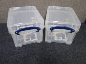 2- Really Useful Box� Plastic Stor...