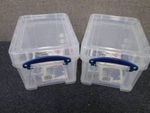 2- Really Useful Box� Plastic Stor...