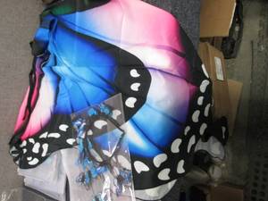 3 Butterfly Wings Cape & Headgear...
