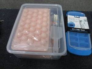 Spherical Ice Cube Trays with Stora...