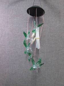 Solar Hummingbird Windchimes...