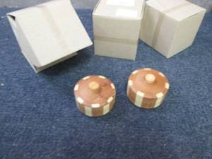 3- 2pk Small Wooden Dcor...