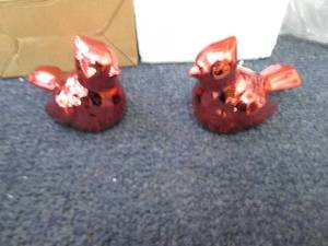 2- 2pks Ceramic Cardinals...