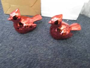 2- 2pks Ceramic Cardinals...