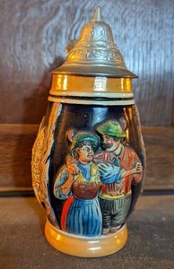 lot 28 image: Auf Der Alm West German Beer Stein