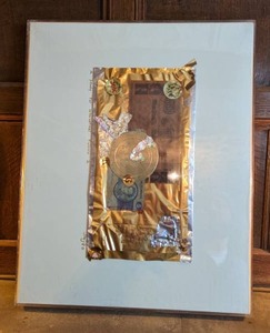 lot 44 image: Framed Loring Park Pond Textile Art