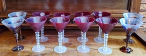 lot 163 image: Martini Glasses