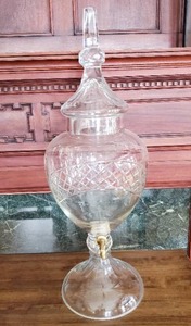 lot 181 image: Crystal Punch Dispenser Samovar