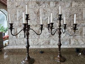 lot 104 image: Pair Of Candelabras