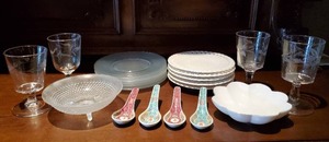 lot 134 image: Collection Of Dishware And Glassware