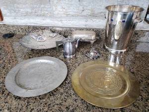 lot 304 image: Collection Of Metal Entertaining Items
