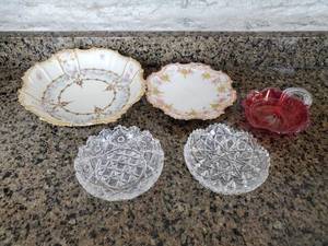 lot 308 image: Collection of China made in Limoges and Cut Glass