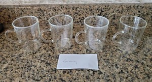 lot 326 image: Four Delicate Glass Mugs