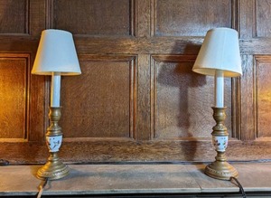 lot 69 image: Pair Of Vintage Table Lamps