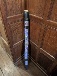 lot 67 image: Australian Aboriginal Art Hand Painted Didjeridoo Stick