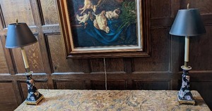 lot 70 image: Pair Of Vintage Table Lamps