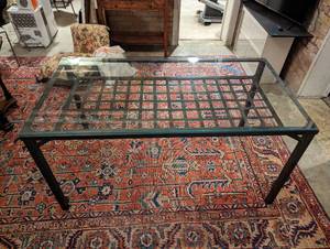 lot 460 image: Glass-Top Table