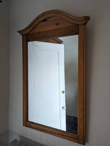 lot 280 image: Wood Mirror