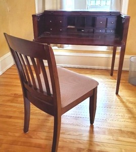 lot 376 image: Desk And Chair