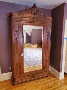 lot 394 image: French Revival Armoire
