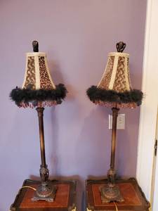 lot 396 image: Pair Of Table Lamps