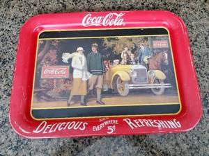 lot 335 image: Two Vintage Coca-Cola Trays