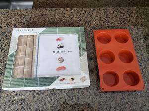 lot 336 image: Sushi Kit And Silicone Bakeware By Gastroflex