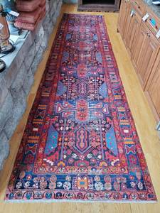 lot 345 image: Persian Hand Woven Runner By Ghandi