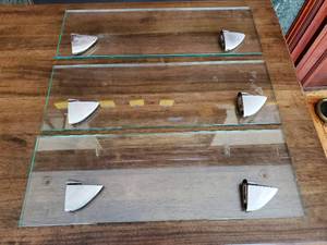lot 351 image: Glass Shelving