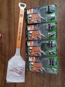 lot 352 image: Four Furniture Anti-Tip Kits And New England Patriots Sportula