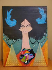 lot 223 image: Original Artwork On Canvas