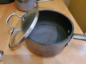 lot 225 image: Three Lidded Saucepans