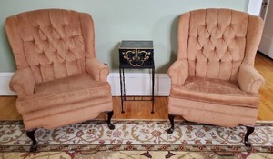 lot 230 image: Pair Of Armchairs