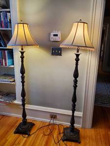 lot 246 image: Pair Of Floor Lamps