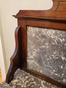lot 266 image: Marble Top Sideboard
