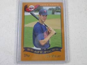 Topps 2002 Joe Mauer Draft Picks Ro...
