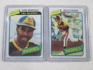 Topps 1980 Dave Winfield and Rollie...