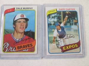 Topps 1980 Dale Murphy and Gary Car...