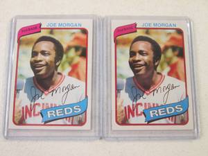 2 Topps 1980 Joe Morgan...