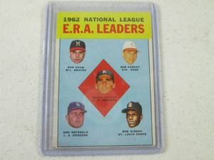 Topps 1963 1962 National League E.R...