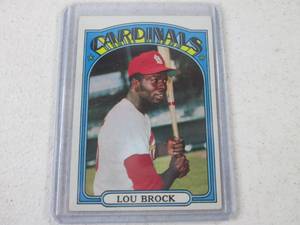 Topps 1972 Lou Brock...