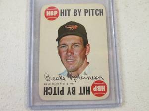 Topps 1968 Hit By Pitch Brooks Robi...