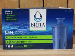 lot 27 image: BRITA ELITE Water Filter Pitcher Replacement Filter, 4 Count