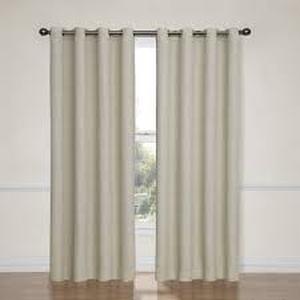 lot 20 image: Eclipse DuoTech Blackout Curtain Panel, 2 panel  Ivory