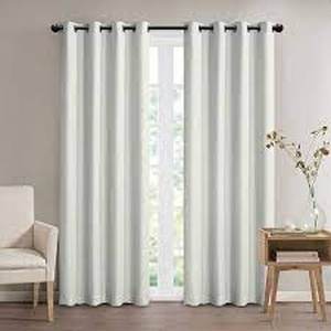 lot 61 image: Bradley Total Blackout Window Curtains, 2-piece Set  Birch
