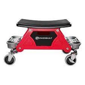 lot 74 image: POWERBUILT Pb Heavy Duty Rolling Seat with Organizer