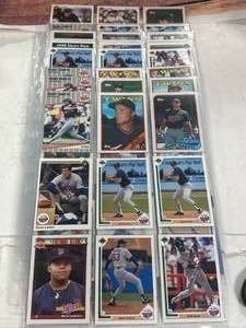 9 Pages of MN Twins Baseball Cards