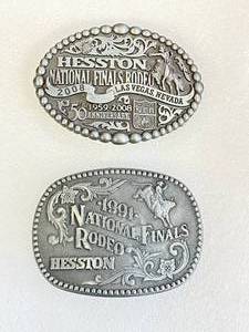 Lot of 2 Rodeo Belt Buckles