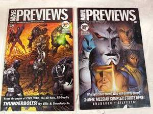 Lot of 2 Marvel Previews Comic Books